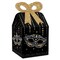 Big Dot of Happiness Masquerade - Square Favor Gift Boxes - Mask Party Bow Boxes - Set of 12